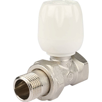 Клапан ручной терморегулирующий с неподъемным шпинделем 1/2 прямой SOUT